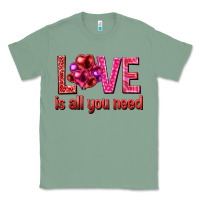 Sage Love is all you need Valentine's Day Classic Tee - HowdyJamesFarm