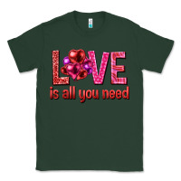 Sports Green Love is all you need Valentine's Day Classic Tee - HowdyJamesFarm