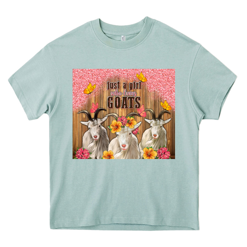 Just A Girl Who Loves Goats Tumbler Heavy Core Tee by TumblerDesignByShophia | Teevron