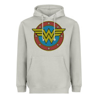 Moon Dust Wonder Woman Vintage Emblem Heavyweight Hoodie - maiPhamDesign