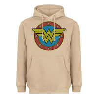 Mushroom Wonder Woman Vintage Emblem Heavyweight Hoodie - maiPhamDesign