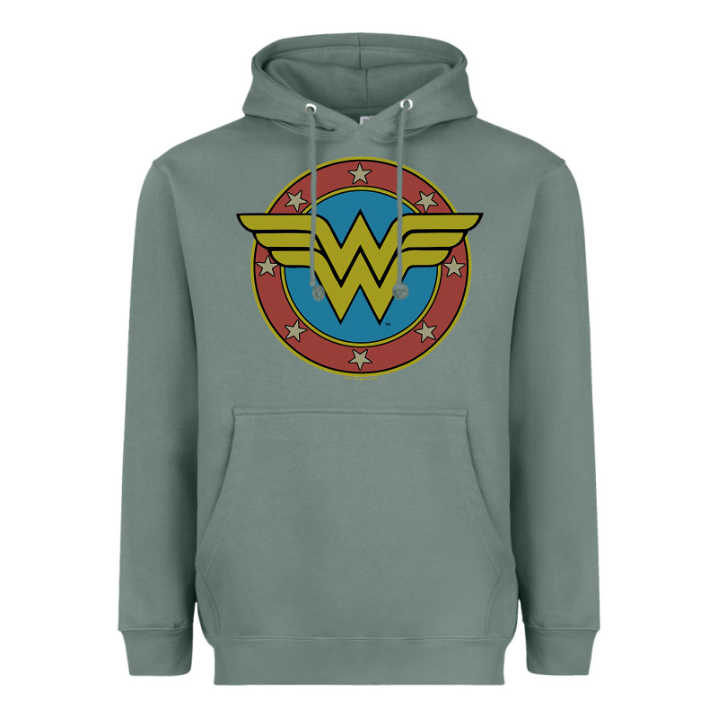 Wonder Woman Vintage Emblem Heavyweight Hoodie by maiPhamDesign | Teevron