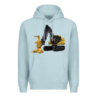 Blue Mist Feller Buncher Premium Hoodie - LillyAllenDesigns