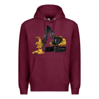 Burgundy Feller Buncher Premium Hoodie - LillyAllenDesigns