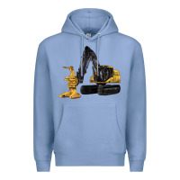 Colony Blue Feller Buncher Premium Hoodie - LillyAllenDesigns