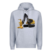 Heather Grey Feller Buncher Premium Hoodie - LillyAllenDesigns