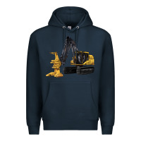 Navy Feller Buncher Premium Hoodie - LillyAllenDesigns