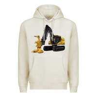 Oatmeal Heather Feller Buncher Premium Hoodie - LillyAllenDesigns