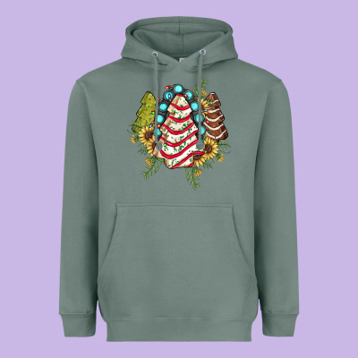 Little Debbie Tree Cakes Sunflower Gemstone Heavyweight Hoodie Designed By Jahusdesignshop