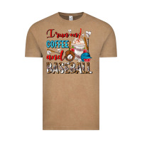 Vintage Coffee I Run On Coffee And Baseball Frappe Vintage Tee - FaDigitalArtStudio
