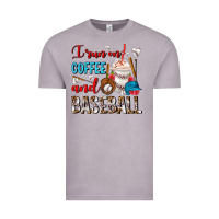 Vintage Zinc I Run On Coffee And Baseball Frappe Vintage Tee - FaDigitalArtStudio