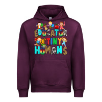 Mauve Wine Educator of tiny humans Urban Hoodie - RanaPortraitStore