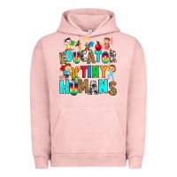 Pigment Salmon Educator of tiny humans Urban Hoodie - RanaPortraitStore
