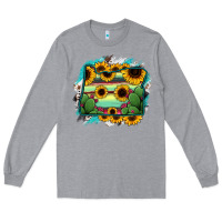 Heather Grey Oregon Map Sunflower Cactus Serape Long Sleeve Tee - RanaPortraitStore
