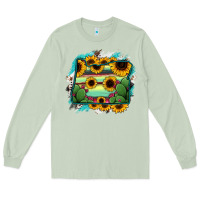 Matcha Oregon Map Sunflower Cactus Serape Long Sleeve Tee - RanaPortraitStore