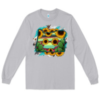 Moon Dust Oregon Map Sunflower Cactus Serape Long Sleeve Tee - RanaPortraitStore