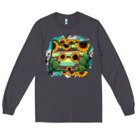 Smoke Oregon Map Sunflower Cactus Serape Long Sleeve Tee - RanaPortraitStore