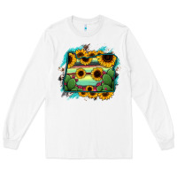 White Oregon Map Sunflower Cactus Serape Long Sleeve Tee - RanaPortraitStore
