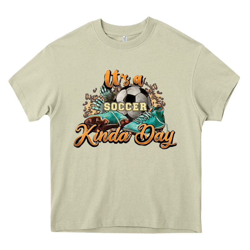 It's A Soccer Kinda Day Heavy Core Tee by HowdyJamesFarm | Teevron