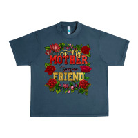 Midnight Navy First my mother forever my friend Mother's Day Urban Heavy Tee - FaDigitalArtStudio