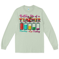 Matcha battery life of a teacher Long Sleeve Tee - BundleAndBundleShop