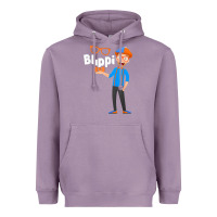 Lavender Kids Cartoon Blippis funny Heavyweight Hoodie - maiPhamDesign
