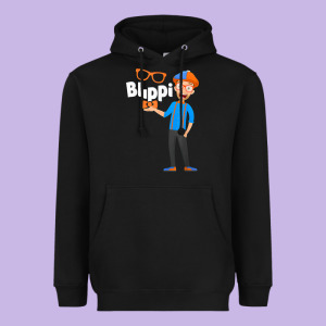 Kids Cartoon Blippis Funny Heavyweight Hoodie Designed By Maiphamdesign