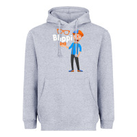 Heather Grey Kids Cartoon Blippis funny Heavyweight Hoodie - maiPhamDesign
