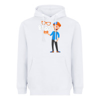 White Kids Cartoon Blippis funny Heavyweight Hoodie - maiPhamDesign