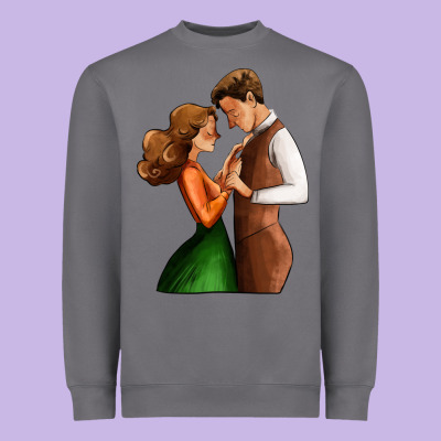 Valentines Day Couple Heavyweight Sweatshirt Designed By Adodesignshop