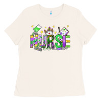 Bone mardi gras nurse Ladies Tee - OliviaCreatesArt