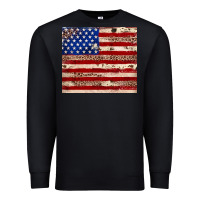 Black American flag leopard cowhide Premium Sweatshirt - JahusDesignShop