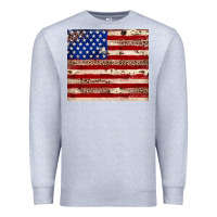 Heather Grey American flag leopard cowhide Premium Sweatshirt - JahusDesignShop