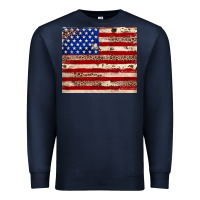Navy American flag leopard cowhide Premium Sweatshirt - JahusDesignShop