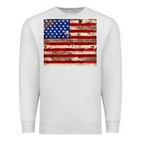 Oatmeal Heather American flag leopard cowhide Premium Sweatshirt - JahusDesignShop