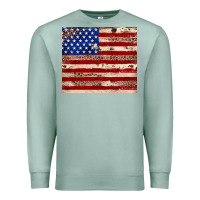 Seafoam American flag leopard cowhide Premium Sweatshirt - JahusDesignShop