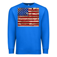 True Royal American flag leopard cowhide Premium Sweatshirt - JahusDesignShop