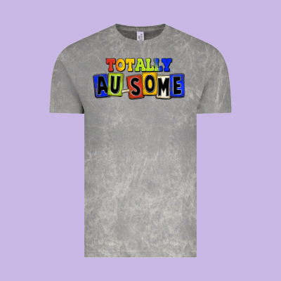 Totally Au-some Vintage Tee Designed By Fadigitalartstudio