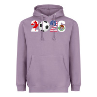 Lavender North America 2026 Football  Canada USA Mexico Soccer Heavyweight Hoodie - maiPhamDesign