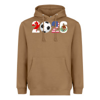 Toasted Coconut North America 2026 Football  Canada USA Mexico Soccer Heavyweight Hoodie - maiPhamDesign