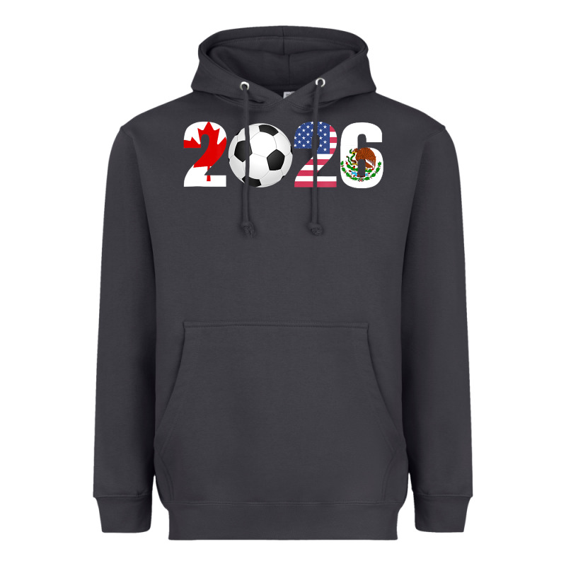 North America 2026 Football  Canada Usa Mexico Soccer Heavyweight Hoodie by maiPhamDesign | Teevron