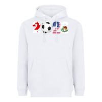 White North America 2026 Football  Canada USA Mexico Soccer Heavyweight Hoodie - maiPhamDesign