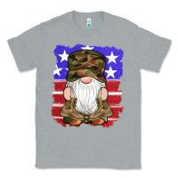 Heather Grey military gnomes boots american flag Classic Tee - Artiststas