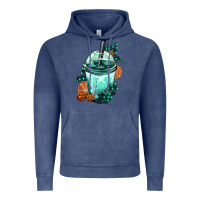 Vintage Denim Winter Bobba Cup Vintage Hoodie - FaDigitalArtStudio