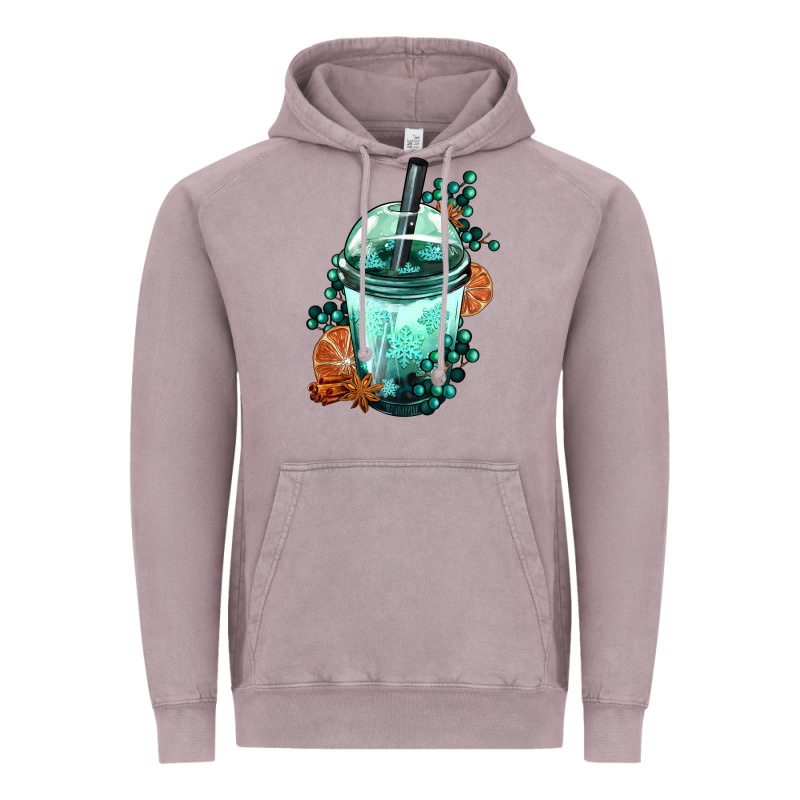 Winter Bobba Cup Vintage Hoodie by FaDigitalArtStudio | Teevron