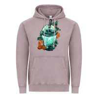 Vintage Zinc Winter Bobba Cup Vintage Hoodie - FaDigitalArtStudio