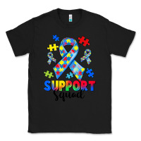 Black support squad autism Classic Tee - CowGirlArtShop