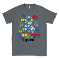 Charcoal Heather support squad autism Classic Tee - CowGirlArtShop