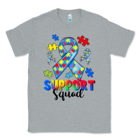 Heather Grey support squad autism Classic Tee - CowGirlArtShop