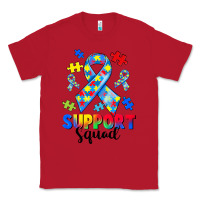 Red support squad autism Classic Tee - CowGirlArtShop